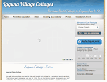 Tablet Screenshot of lagunavillagecottages.com
